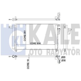 Resim KALE 345235 Klima Radyator (Kia: Rio 1.4-1.6 05- ) 613×361×16 976061G000 (WC434744) 