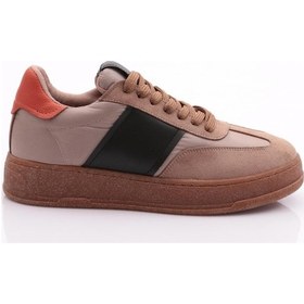 Resim Dgn 1051 Kadin Bağcikli Spor Ayakkabi 1051-2007-R1886 Vizon 