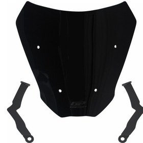 Resim GP Kompozit CF Moto 700 CL-X 2022-2024 Uyumlu Ön Cam Siyah 27 cm 