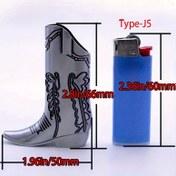 Resim Vintage Metal Cowboy Boot Alev Tutucu Kırmızı Emaye Detayları ile - J5 Alev Tutucuları için Şık Aksesuar, Güvenli Snap Kapanışı, Dekoratif Tasarım, Alev Tutucu Çantası Sadece (Alev Tutucu Dahil Değil), Alev Tutucu Çantası | Batı Tarzı | Toka Kapanışı Alevi 