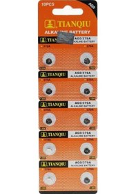 Resim Tianqiu AG0 LR521H/379A Alkalin Düğme Pil 10'lu 
