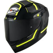 Resim Suomy Track-1 Kask Nınety Seven Gun Metal-Yellow 