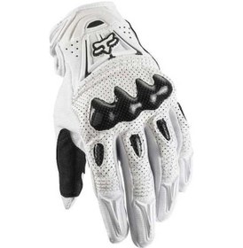 Resim Fastbuy Karbon Fiber Motosiklet Eldiveni Beyaz - Dayanıklı Ve Güvenli Sürüş 