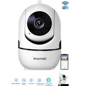 Resim Wifi Bebek Kamerası Sesli, Gece Görüşlü, 360 Döner 