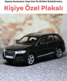 Resim bebeym Audi Q7 Metal Oyuncak Araba - Kişiye Özel Hediye Plakalı - siyah 