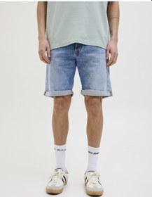 Resim Jack & Jones Jjırıck Jjıorıgınal Erkek Denim Şort - Esnek Ve Rahat Kalıp Cok Renklı 