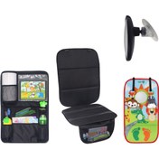 Resim Been Dikiz Aynası + Araç Koltuğu Koruyucu + Tablet ve Telefon Organizer + Oto Koltuğu Oyuncağı Set 