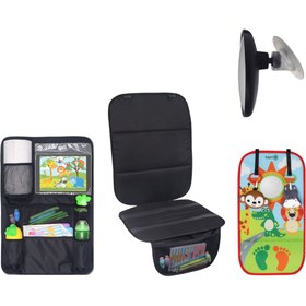 Resim Been Dikiz Aynası + Araç Koltuğu Koruyucu + Tablet ve Telefon Organizer + Oto Koltuğu Oyuncağı Set 