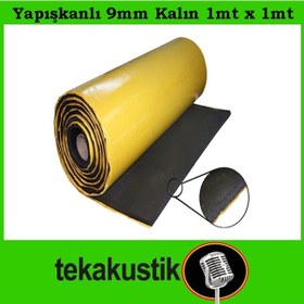 Resim Oto Ses Yalıtım Flexi Kauçuk Sünger Yapışkanlı 9Mm 1Mt X 1Mt 