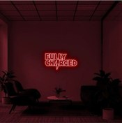 Resim Twins Led Fully Charged Yazılı Neon Tabela Kırmızı Model:model:23973366 Kırmızı 