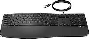 Resim HP 480 Comfort kablolu klavye, Almanca klavye QWERTZ, siyah 