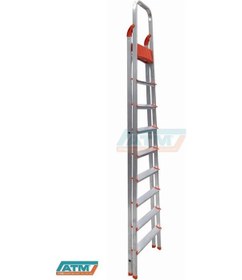 Resim ALMERA 8+1 TEK ÇIKIŞLI ALUMİNYUM MERDİVEN 
