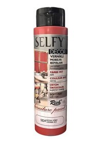 Resim Rich Selfy Decor Vernikli Boya 500 Cc 5824 Kardinal Kırmızı 