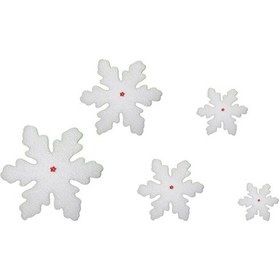 Resim Büyükten Küçüğe Kar Tanesi Sarkıt Süs 5 li 