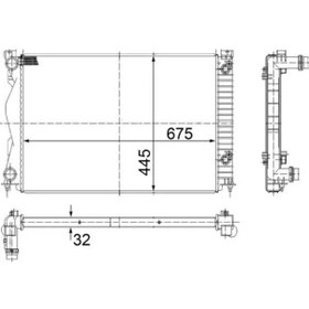 Resim Audi A6 C6 Motor Radyatoru 2.0 Tdi 2008-2011 Bna Brf Cagb Mahle Cr790000s 