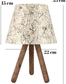 Resim Bohhem Evmodu Tasarım Luce Üç Ayaklı Ahşap Abajur AYD-643 No Color 