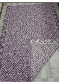 Resim Savan Dokuma Halı Örtüsü 4m² 170 240 Kale Lila3 Diğer 