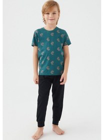 Resim Arnetta 2504 Parrot Erkek Çocuk Kısa Kol Pijama Takım 001 