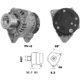 Resim Mahle ALTERNATÖR 12V CASE/NEW HOLLAND 120A IA1020 11203088 - MAHLE-MG404 