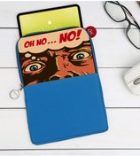 Resim Bk Gift Gift Pop Art Tasarımlı Taşınabilir Koruyucu Tablet Kılıfı & Organizer Çanta - Mavi-10 