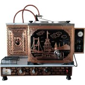 Resim Safir Çay Kazanları 2 Demlikli Bakır Çay Ocağı Boğaziçi Model 2 Gözlü Bakır Çay Kazanı Elektrik + Tüplü Bakır Çay Semaveri Ets Sistemli 