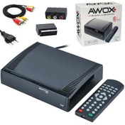 Resim Awox Logix Kasalı Mini Uydu Alıcı Dijital Scart + Rca 