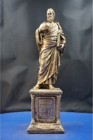 Resim Atinalı Filozof Sokrates Heykel Biblo Bilgelik Ve Felsefenin Simgesi Hediyelik Aksesuar 35 Cm 