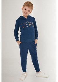 Resim U.s. Polo Assn Flat Mavi Erkek Çocuk Eşofman Takımı 