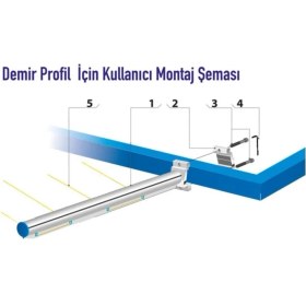Resim Kare Profil Balkon Çamaşır Askısı, Dayanıklı ve Pratik Kurutma Askısı 