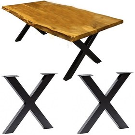 Resim Abronyahediye Metal Masa Ayağı Retro Çapraz Masa Ayağı 