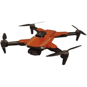 Resim 4K HD Kameralı Katlanabilir Drone Engel Tanıma Canlı Görüntü Aktarımı Uzaktan Kumandalı Uzun Menzil (Turuncu) 