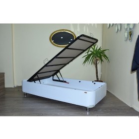 Resim Baza SUNİ DERİ BEYAZ Silin Kumaş Model Kapiton Metal Çelik Fırın Boya 100*200cm El Yapım 