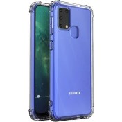 Resim Samsung Galaxy M21 Antishock Ultra Koruma Sert Kapak Şeffaf Kılıf Gpack