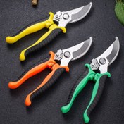 Resim 3 Renkli, 1 Ergonomik Paslanmaz Çelik Dal Kesme Makası - Çok Yönlü Bahçe Makasları, Kaymaz Saplar, Dış Mekan Bahçeciliği ve Çim Bakımı için Dayanıklı Ağaç Kesici, Mutfak Kemik Makası, Dikiş Kesme Araçları 