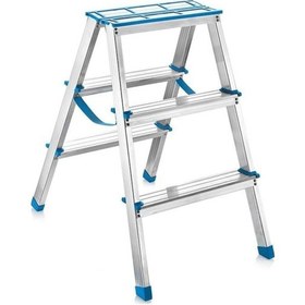 Resim Doğrular-perilla Çift Çıkışlı 3 Basamaklı Alüminyum Merdiven 