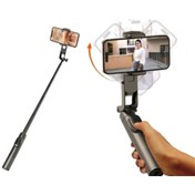Resim Nettech AA8 180 Derece Telefon Gimbal Telefon Sabitleyici - Siyah 