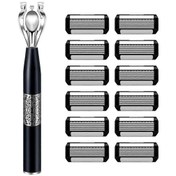 Resim Uzun Saplı Manuel Tıraş Jiletleri Çok Amaçlı Taşınabilir Tıraş Jileti 