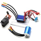 Resim Geekyou Yüksek Performanslı 4800kv Fırçasız Motor Seti: 25a Esc Ve 2.2kg Servo İle Araç Modelleri İçin 
