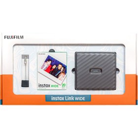 Resim Instax Link Wide Gri Akıllı Telefon Yazıcısı Bundle Box 