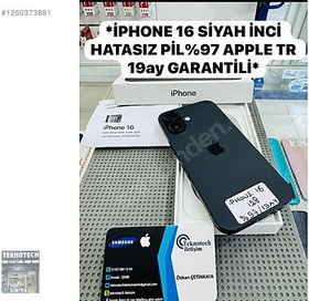 Resim Apple iPhone 16 İkinci El TR | 128 GB | Siyah 
