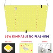 Resim 65W Ayarlanabilir LED Yetiştirme Işığı, 2.6umol Tam Spektrum, 91.44x91.44cm Yüksek Kapsama Alanı, Sebzeler ve Çiçekler İçin, Parlatılmış Bitiş, Avrupa Standart Fiş, Bahçe Işığı Kaynağı 