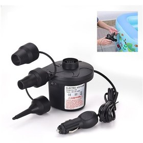 Resim Reedark Dc12v 50w Çift Fonksiyonlu Elektrikli Hava Pompa - Şişir/boşalt, 3 Adaptör, Araç Ve Ev Kullanıma Uygun, Havlu Yatak, Havuz Oyuncakları İçin 
