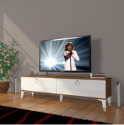 Resim Decoraktiv Eko 140 Mdf Std Gold Tv Ünitesi Tv Sehpası - Ceviz - Beyaz 