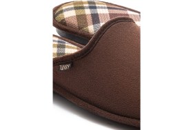 Resim Twigy Ekose Erkek Ev Terliği Kahverengi 41/46 