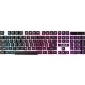 Resim Rgb Mekanik Oyun Klavye 104 Tuşlar + Fare Windows Pc Gamers Için Set Siyah (Yurt Dışından) 