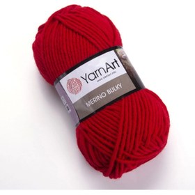 Resim Yarnart Merıno Bulky - El Örgü Ipi Kırmızı-156 