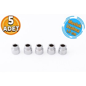 Resim Miraç Miraç Krom Paslanmaz Musluk Uzatma 1.5 Cm (5 Adet) 