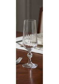 Resim Kristal Optikli 180ml Kahve Yanı Su Bardağı Beyaz 