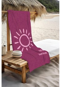 Resim Dijital Baskı Plaj Deniz Havlusu Hello Sunshine Desenli Peştamal Hvl0003 Renkli 