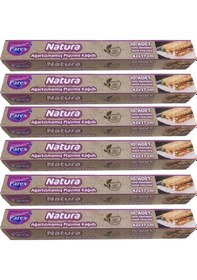 Resim Natura Ağartılmamış Hazır Kesilmiş Pişirme Kağıdı 10 Lu 6 Paket 